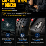 AutoRescuePro 3X™ by CatrachoStore VIDRIOS • LLANTAS • INTERIOR Tu kit de soluciones rápidas para el vehículo.