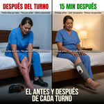 ALIVIOMAX | MASAJEADOR PARA PIERNAS CANSADAS CON TECNOLOGÍA DE COMPRESIÓN, AIRE Y CALOR®️